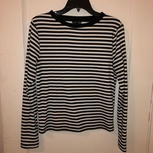 Topshop striped longe sleeve shirt